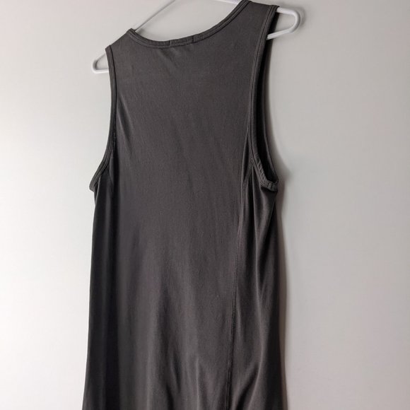 James Perse Sleeveless Tank Mini Swing Dress Grey Size Medium - Picture 10 of 13